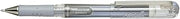 Pentel 1.0mm Tip Hybrid Gel Grip Dx Metallic Silver Ink Pen with Chunky Barrel - Silver
