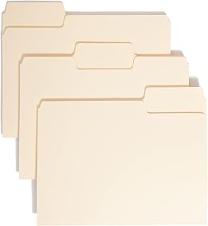 SMEAD SuperTab File Folder, Oversized 1/3-Cut Tab, Letter Size, Manila (11920), Letter,24 Count (Pack of 10)