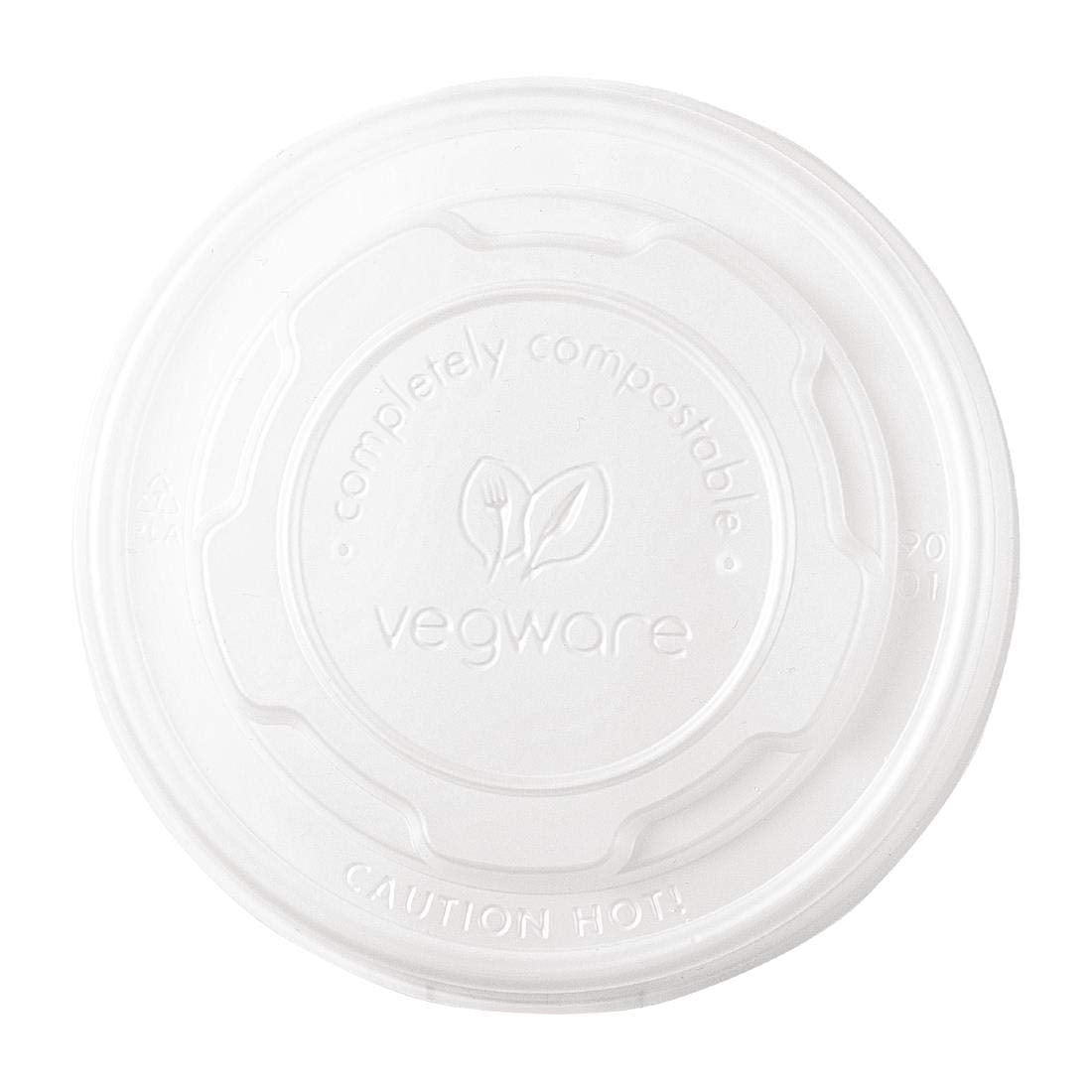 Compostable Hot Lids by Vegware – Off-white, Model GH166