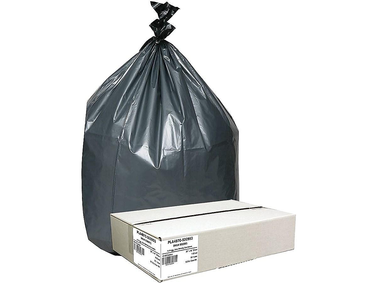 Webster Silver / Black / 45.0 gallons / 50 Trash Bags
