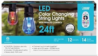 Feit Electric LED String Lights Multicolored 24 ft. 12 Lights
