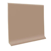Pinnacle Rubber Cove Base 4" X1/8" X120' Coil - Fawn by Roppe – 20"L x 1440"W x 4"H, Rubber, Fawn, Model C40CR3P140