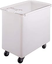 Cambro IB44148 White Flat Top 44 Gal Ingredient Bin with Clear Lid Case of 1