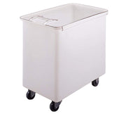 IB44148 White Flat Top 44 Gal Ingredient Bin with Clear Lid Case of by Cambro – (Pack of 1), 44.0 gallons, Plastic, White
