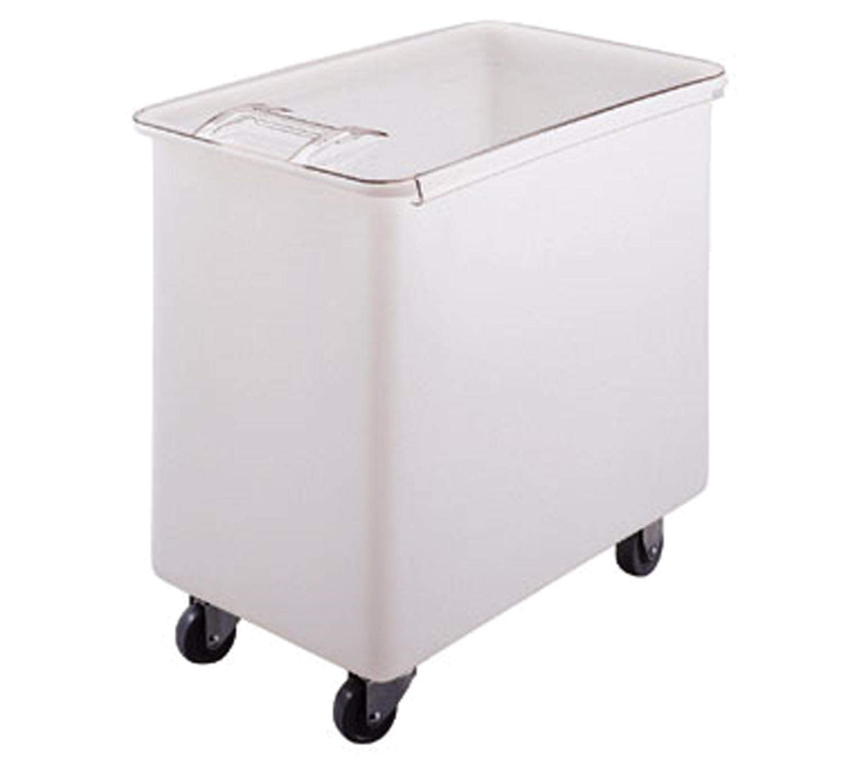 IB44148 White Flat Top 44 Gal Ingredient Bin with Clear Lid Case of by Cambro – (Pack of 1), 44.0 gallons, Plastic, White