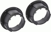 Metra 82UNIV65POD Pair of Universal Speaker Adapter Plates Surface Mount 6.5-Inch or 6.75-Inch-Black