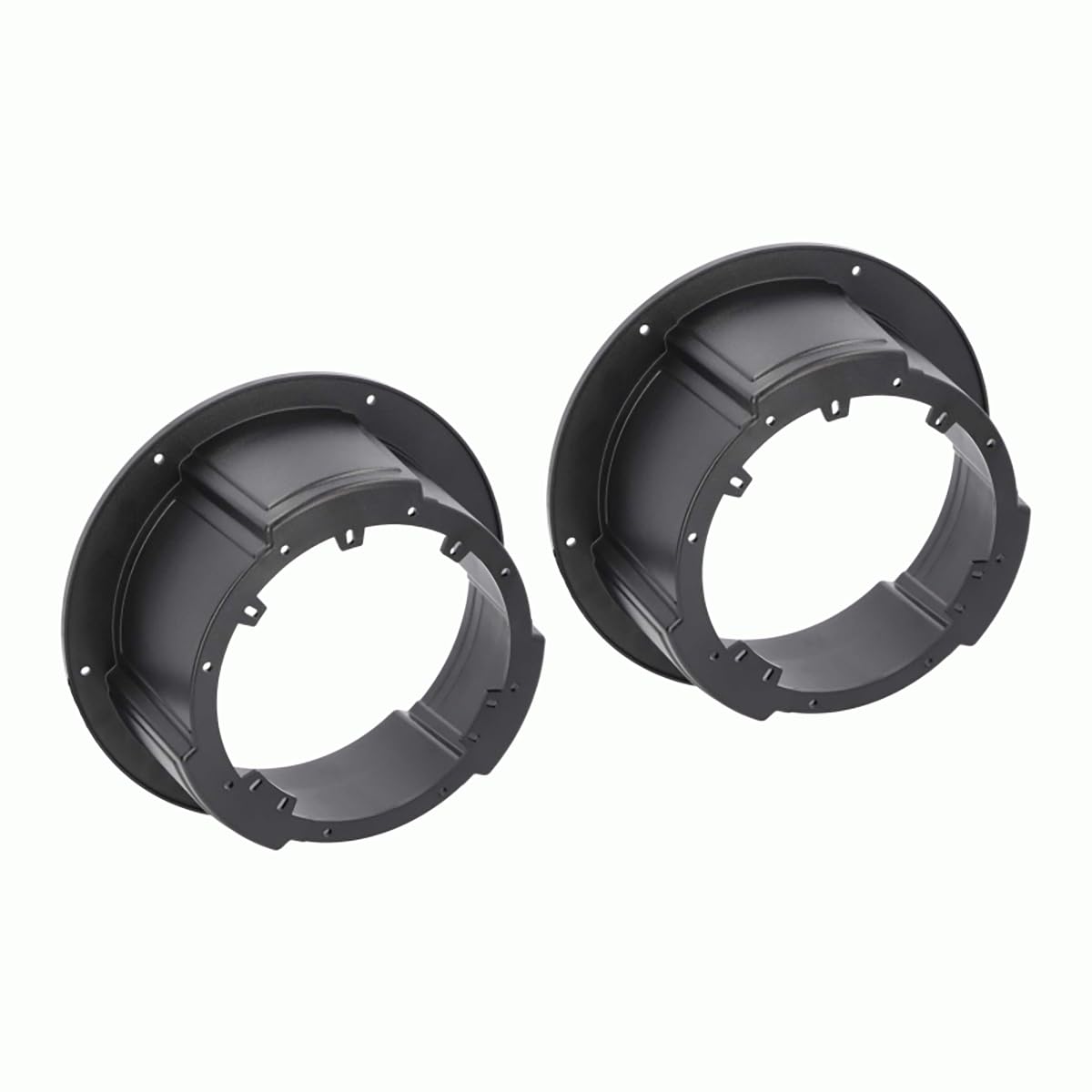 Pair of Universal Speaker Adapter Plates Surface Mount 6.5-Inch or 6.75-Inch-Black by Metra – Plastic, Black, Pack of 2, Model 82UNIV65POD