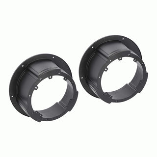 Pair of Universal Speaker Adapter Plates Surface Mount 6.5-Inch or 6.75-Inch-Black by Metra – Plastic, Black, Pack of 2, Model 82UNIV65POD