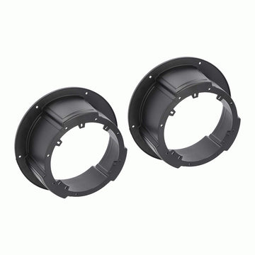 Pair of Universal Speaker Adapter Plates Surface Mount 6.5-Inch or 6.75-Inch-Black by Metra – Plastic, Black, Pack of 2, Model 82UNIV65POD
