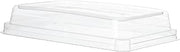 Eco-Products Recycled 48oz To Go Container Dome Lids, Case of 200, Fits 10"x7" WorldView Take Out Boxes, 100% Recycled PET From Plastic Bottles, Hot or Cold Foods, Clear For Visibility