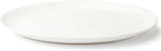 Browne Foodservice FOUNDATION Porcelain Coupe Plate, Oval, 12 Inch, Set of 12 White