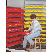 QUANTUM STORAGE SYSTEMS Red / 18L x 12W x 4H / Economy 4" Shelf Bins Open Storage Bins
