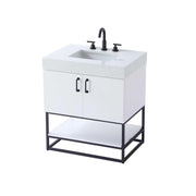 Caroline Bathroom Vanity White by Lighting Design – Wood, White, Model VF29230WH