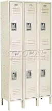 Global Industrial Infinity Two-Tier Six-Door Locker with Recessed Handle &