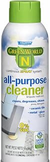 Champion Sprayon Green World N All-Purpose Cleaner Spray 14 oz Aerosol – EPA Safer Choice Certified, Biodegradable, Zero VOC Surface Cleaner - 12 pack case