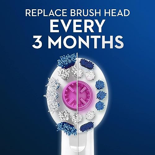 Oral-B White / 1 Count (Pack of 6) / 1 Toothbrush Replacement Heads