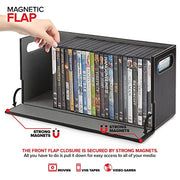 Stock Your Home Black 6 Pack / 6 / 3 Count Pack of 2 CD Racks