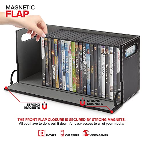 Stock Your Home Black 6 Pack / 6 / 3 Count Pack of 2 CD Racks