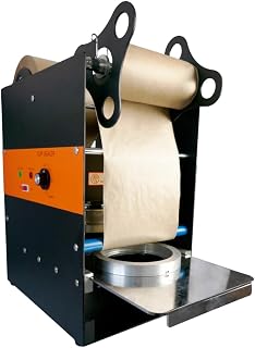 PacknWood Manual Rectangular Sealing Machine | Heavy Duty Tabletop Heat Sealer Machine | Shrink Wrap Bag Sealers for Plastic, Mylar, PE, and PP Bags - Diam 143/147/151mm - 1 pc