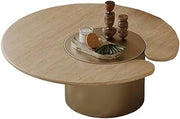 Coffee Table Stone Coffee Table Living Room Decoration Round Coffee Table Furniture Tea Table Mesa para Centro De Sala