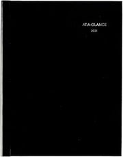 2021 Weekly Appointment Book & Planner by AT-A-GLANCE, 8" x 11", Large, Hardcover, DayMinder, Black (G520H0021)