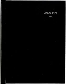2021 Weekly Appointment Book & Planner by AT-A-GLANCE, 8" x 11", Large, Hardcover, DayMinder, Black (G520H0021)