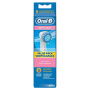 Sensitive Clean EBS17-6/6 Replacement Brush Heads by Oral-B – Nylon, Blue, Pack of 6, Model EB Sens 4er