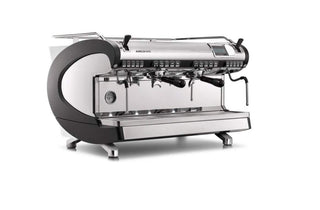 Aurelia Ii Volumetric 2 Group Espresso Machine Maureiivol02Nd by Nuova Simonelli – 14 liters, Stainless Steel, Black, Model Aurelia WAVE Volumetric 2 Group