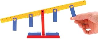 hand2mind Mini Student Number Balance Beam Classroom Kit, Student Math Balance, Balance Scale for Classroom, Math Manipulatives Middle School, Weighted Balance Scale for Kids Learning (Set of 15)​