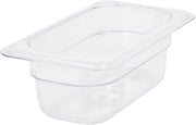 Thunder Group Ninth size 2.5 inch deep polycarbonate food pan, comes in each