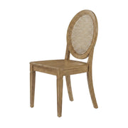 Brown 4-Piece Cane-Back Dining Chair Set by Furnifact – Rubberwood 95.00%,Paper Rattan 5.00%, Brown, Pack of 4