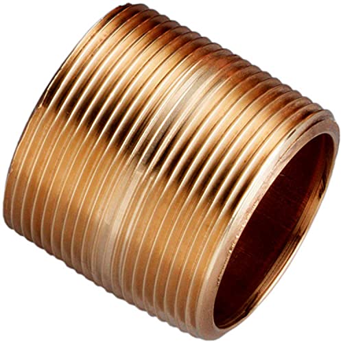 Brass Fittings Brass Nipples by Merit Brass – Brass, Red,Yellow, Model 2020-001