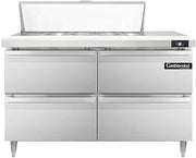 DL48-10-D Designer Line Sandwich Unit, 48" W, With 10 Pan Top Openings & Four Drawers