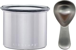 Planetary Design Airscape Stainless Steel Coffee Canister & Scoop Bundle - Food Storage