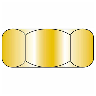 Finished Hex Nut by Brighton-Best – 1/4-20, Low Carbon Steel, Model 319025