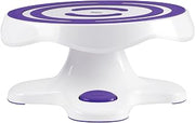 Wilton Tilt-N-Turn Ultra Cake Turntable and Cake Stand - Decorate Cakes with A Smooth Turning and Easy Tilting Turntable, Non-Slip Grip Design, 12 x 7-Inch