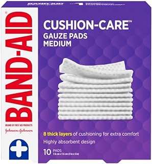 Band-Aid Bandaid First Aid Gauze Pads 3X3 10 ct