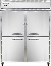 2RE-PT-HD Extra-Wide Two Section Pass-Thru Refrigerator, 57" W, Half-Height Doors