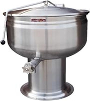 Crown DP-40F Direct Steam Stationary Kettle with 40 Gallon Capacity, Full Jacket & Pedestal Base