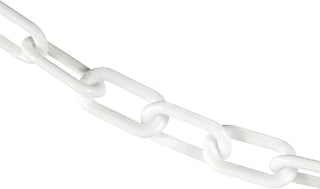 Mr. Chain Plastic Barrier Chain, White, 500 ft Length (50001-500)