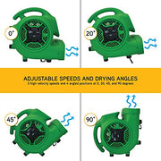 XPOWER 13.9 x 14.8 x 14.6 inches / Pro P-430AT / Green Floor Fans