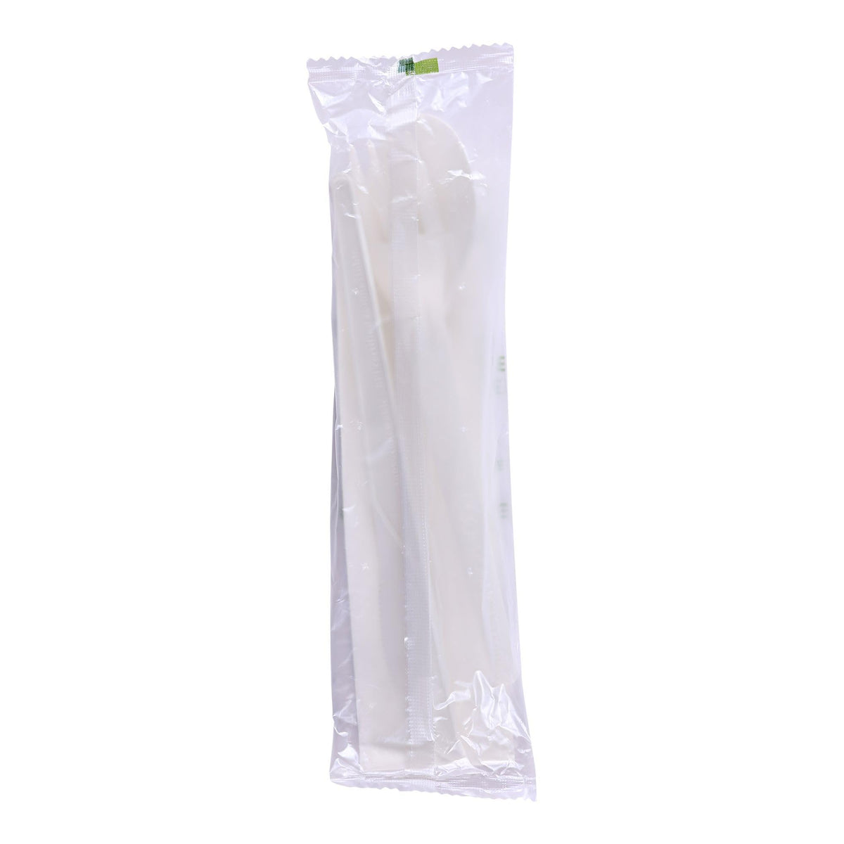 Eco-Products Compostable CPLA 6" Plastic Utensil Set – Wrapped Plantware Cutlery, Case of 250, White Disposable Knife, Fork, Spoon, and Napkin, Renewable Material Made from Plants, Sturdy and Strong