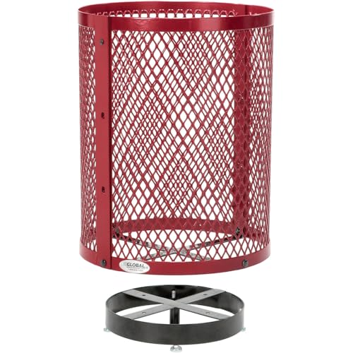 Global Industrial Red / Industrial / 36.0 gallons Trash, Recycling & Compost