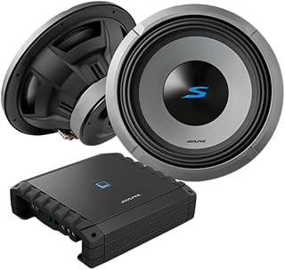 Alpine S-Series 2-Pack S2-W12D2 12" Component Subwoofers with S2-A60M 600W Mono Amplifier