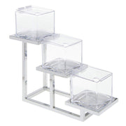 3-Tier Serving Fixture by HUBERT – Metal, Grey, Model 82488