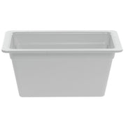 Serving Bowl Display Bowl 1/3 Size White Melamine - 12 1/2 L x 6 3/4 W x 6" H by HUBERT – Melamine, White, Model H0028-WHITE