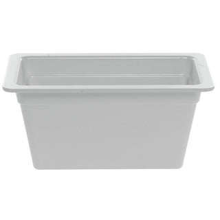 Serving Bowl Display Bowl 1/3 Size White Melamine - 12 1/2 L x 6 3/4 W x 6" H by HUBERT – Melamine, White, Model H0028-WHITE