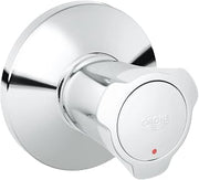 GROHE 19855001 Concealed Valve Superstructure with Costa Mark, Red/Chrome