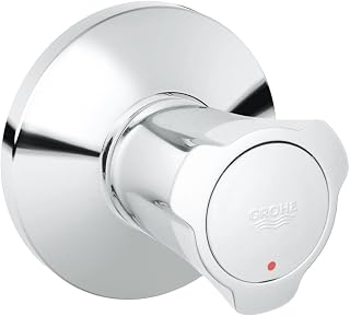 GROHE 19855001 Concealed Valve Superstructure with Costa Mark, Red/Chrome