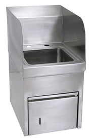 BK Resource 9x9 Bowl Sink with Towel Dispenser / 1 Commercial Sinks
